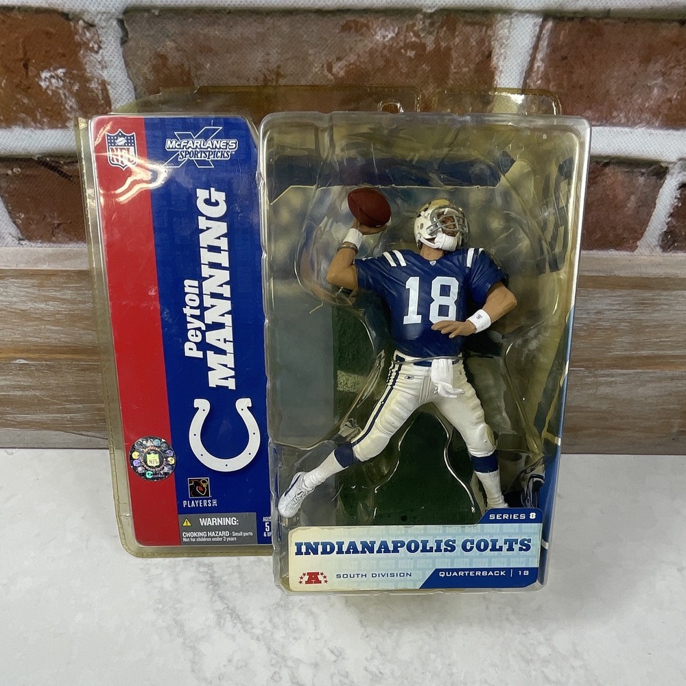 McFarlane Peyton Manning NFL Series 8 Figure Indianapolis Colts Blue Jersey New